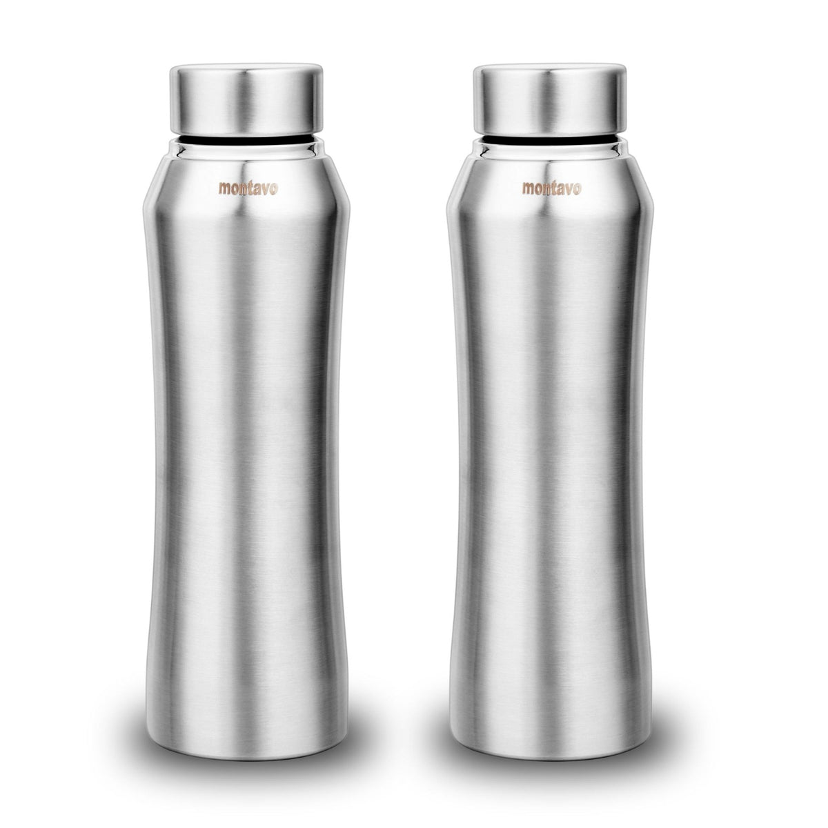 Montavo by FnS Oasis Stainless Steel Water Bottle Set of 2 (Capacity 1 ltr)