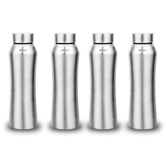 Montavo by FnS Oasis Stainless Steel Water Bottle Set of 4 (Capacity 750 ml)