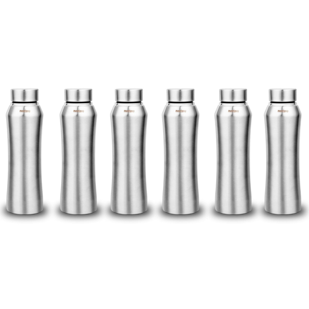 Montavo by FnS Oasis Stainless Steel Water Bottle Set of 6 (Capacity 750 ml)