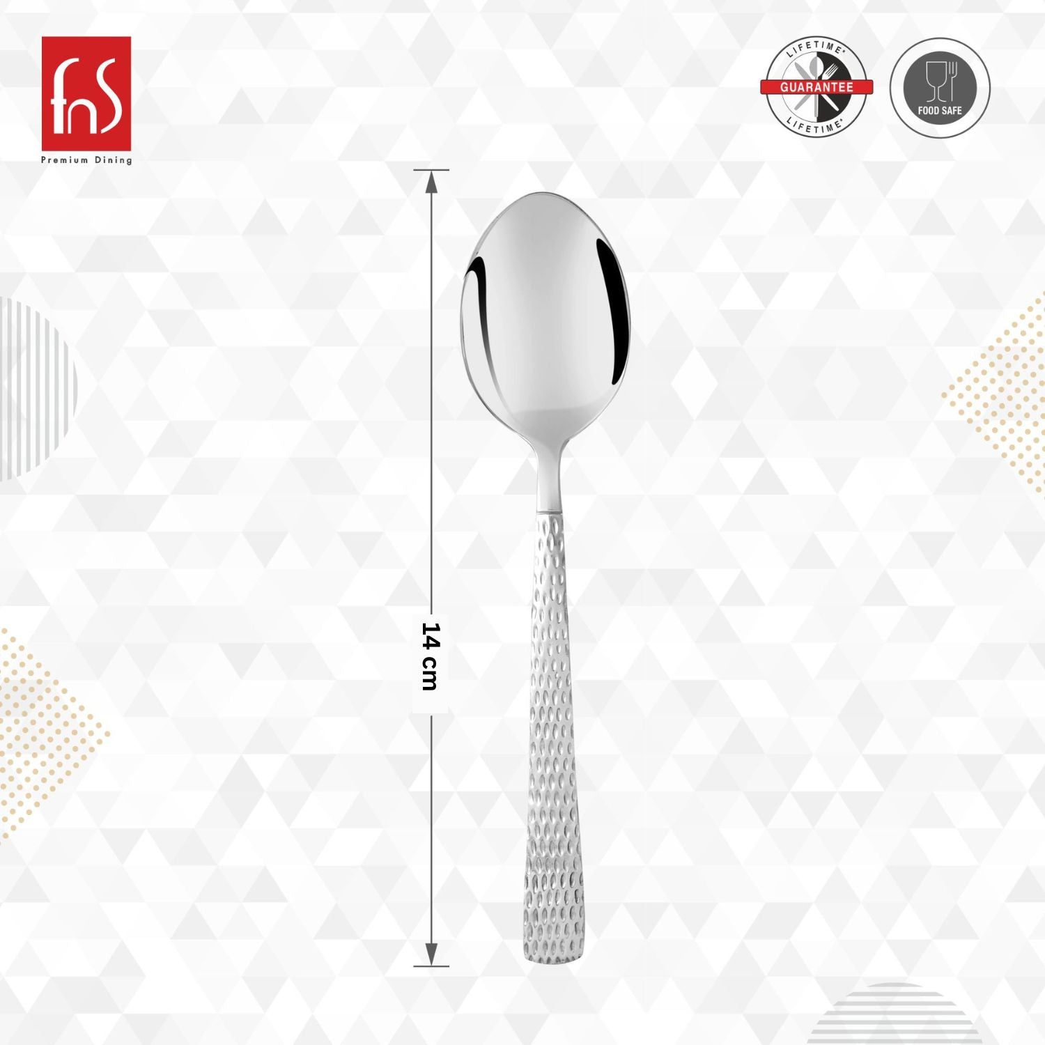 FnS Madrid 6 pc Stainless Steel Tea Spoon