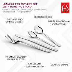 Close-up of elegant stainless steel cutlery pieces showing smooth edges and classic design with quality craftsmanship