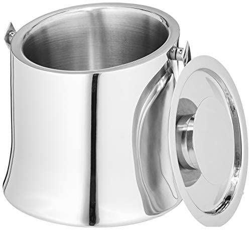 FNS Mirage stainless steel ice bucket showing 31 cm height measurement beside it.