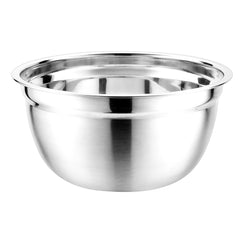FNS stainless steel serving bowl with steel lid dimension diagram showing 7.5cm height, 16cm diameter, and 950ml capacity on a branded grey and white background
