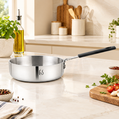 FnS NuChef Stainless Steel Mini Triply Fry Pan 14 cm