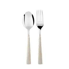 Montavo by FnS Lush 12 Pc Premium Laser Engraving Stainless Steel Cutlery Set (6 Dinner Spoons,6 Dinner Forks)