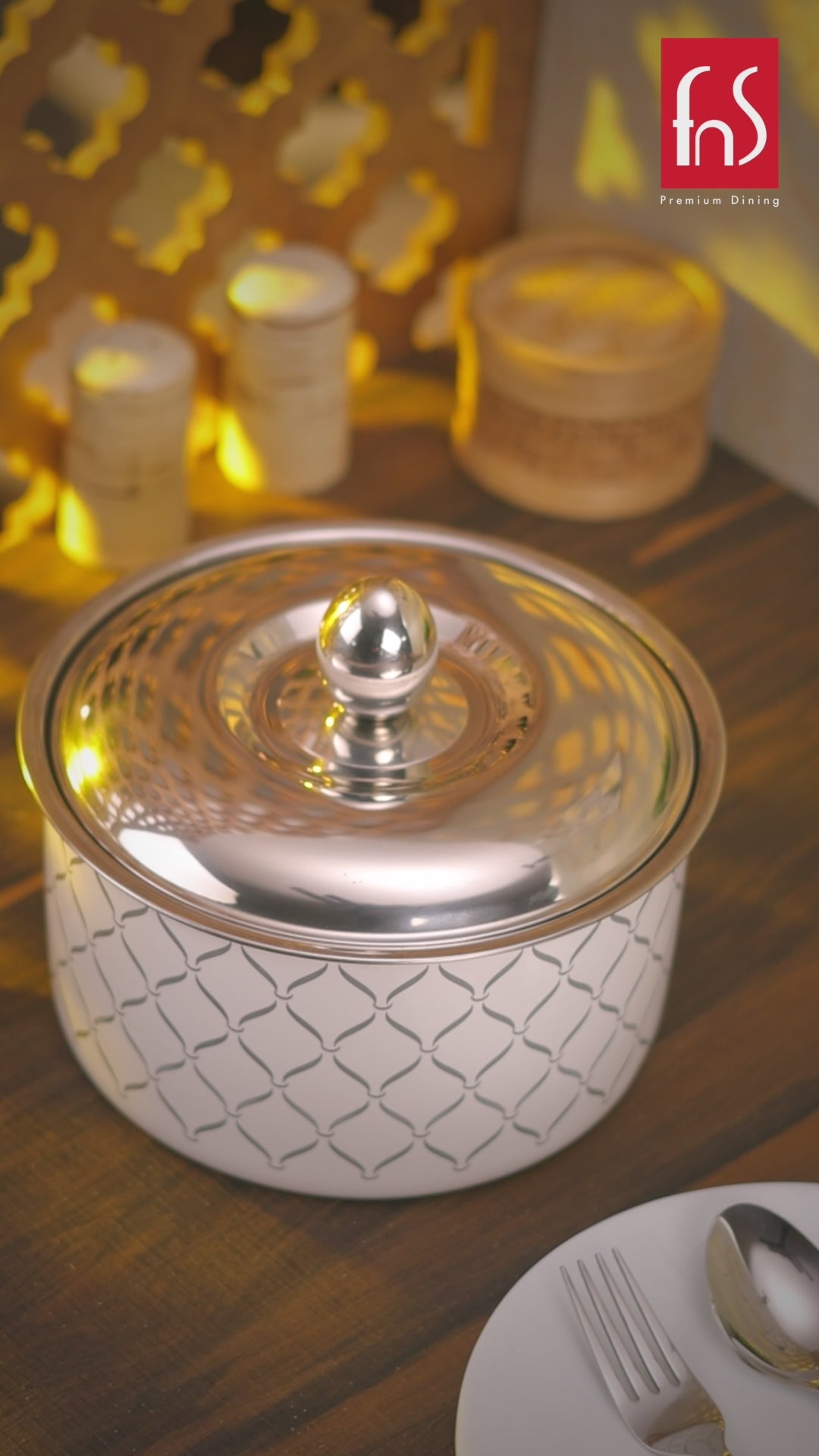 FnS Lecce Stainless Steel Casserole (3000ml)