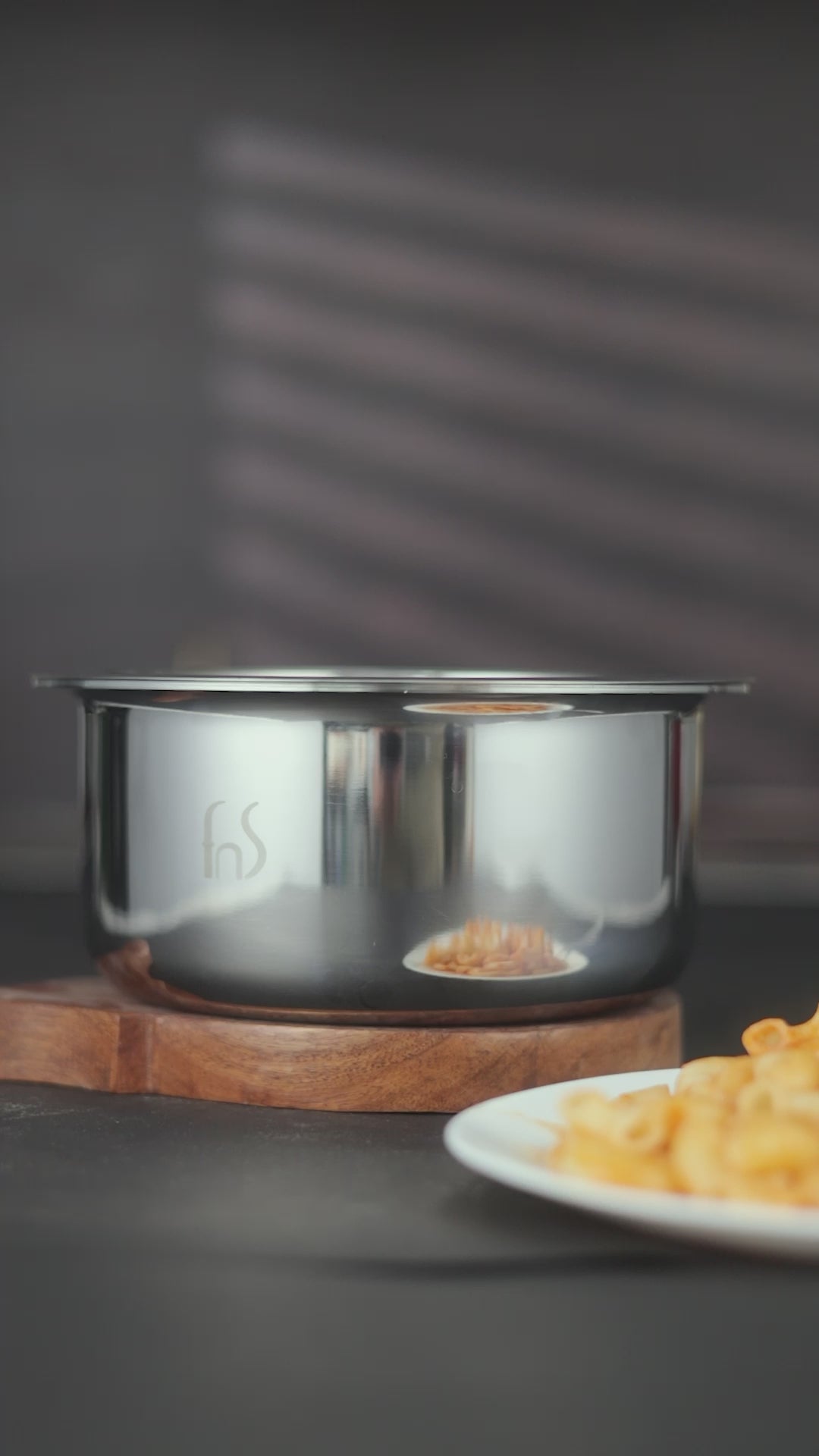 FnS NuChef Cookware Triply Tope 14 CM | Even Heat Distribution, Durable & Rust-Free Cookware